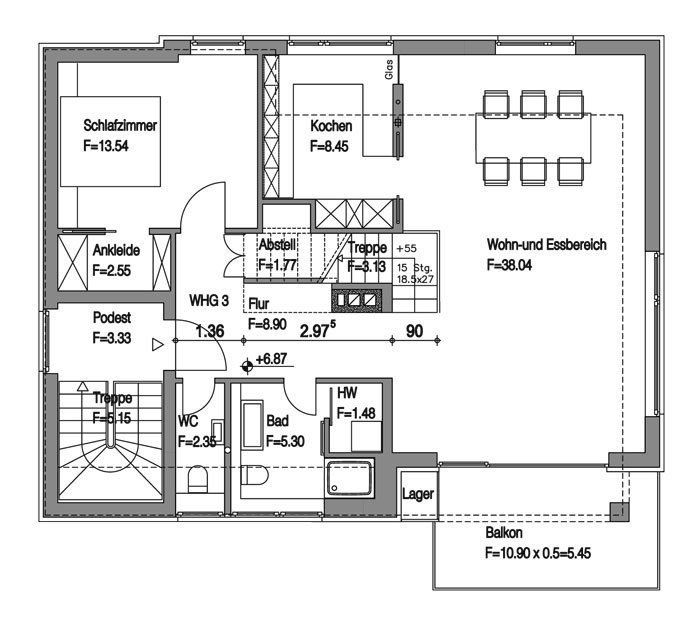 *** Stilvolle Penthouse-Maisonette mit EBK, Dachterrasse &amp; Klimaanlage ***