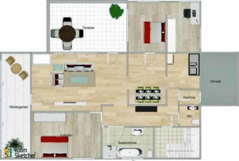 °°° Traumhafte 4 Zi. ETW mit Kamin, Wintergarten, Terrasse &amp; Garten °°°