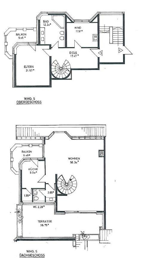 Wohnen mit Weitblick – Exklusive 3-Zi. Maisonette mit EBK und 3 Balkonen