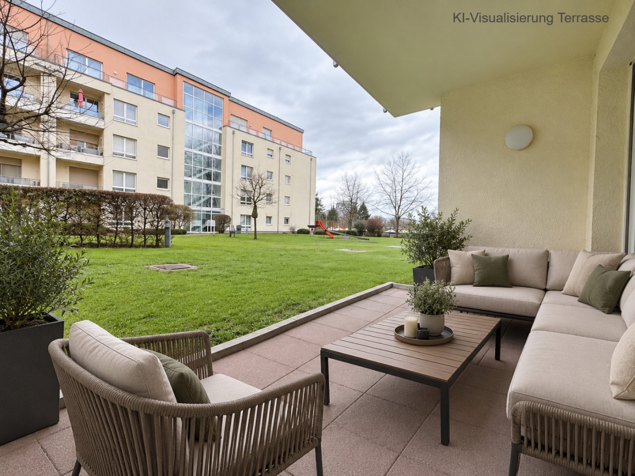 KI-Visualisierung Terrasse