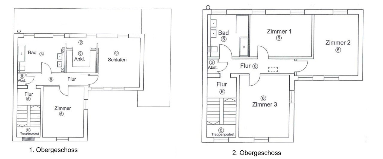 Grundriss 1.OG+2.OG