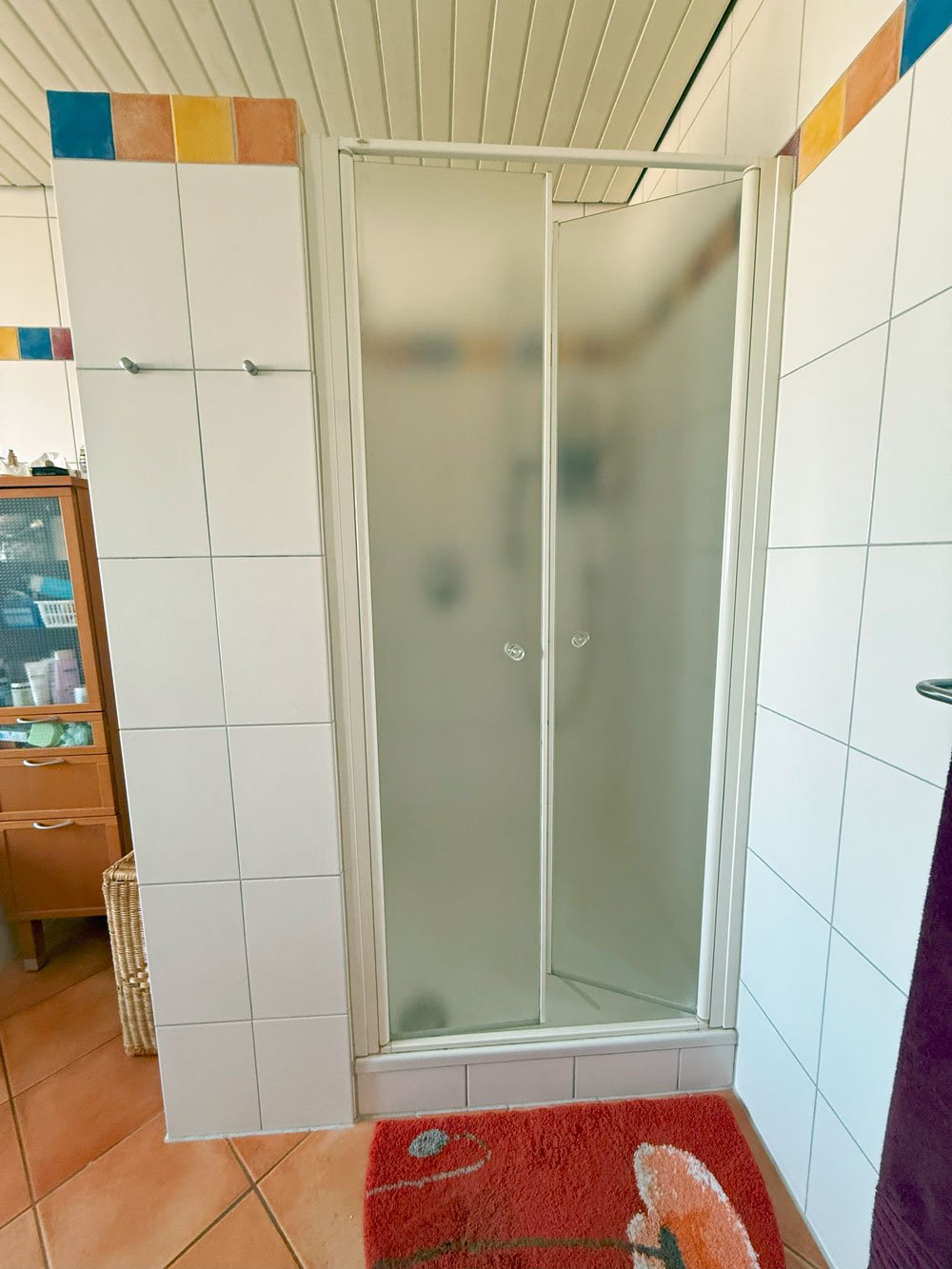 ... mit Dusche 